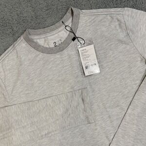 2 UNDR Performance First Layer Men's Size Small Long Sleeve Crew Tee Grey